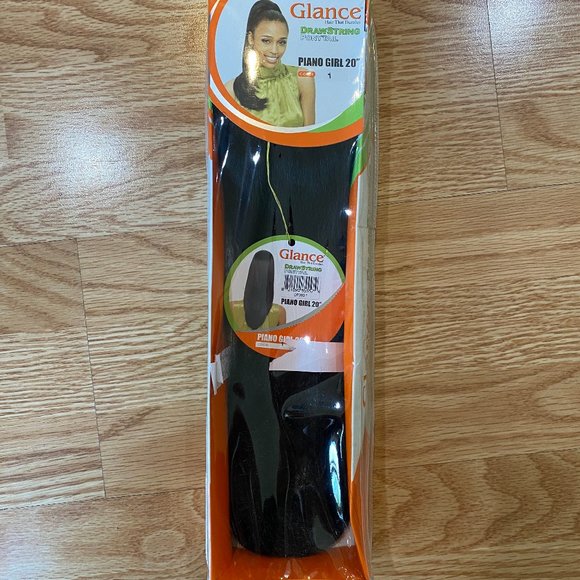 #97 GLANCE PIANO GIRL DRAWSTRING PONYTAIL - Picture 1 of 5